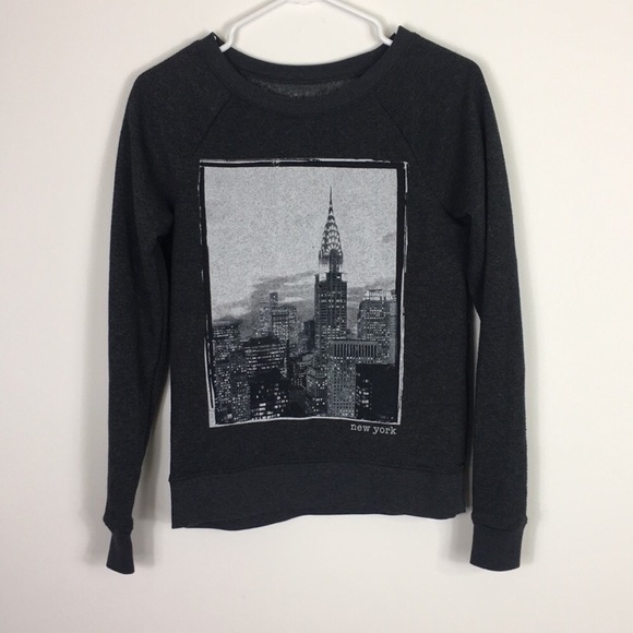 L.O.L. Vintage Tops - LOL Vintage New York City Grey Crewneck Sweatshirt